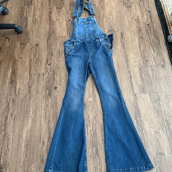 We the Free Free People Carly Flare Overalls - Picture 2 of 4